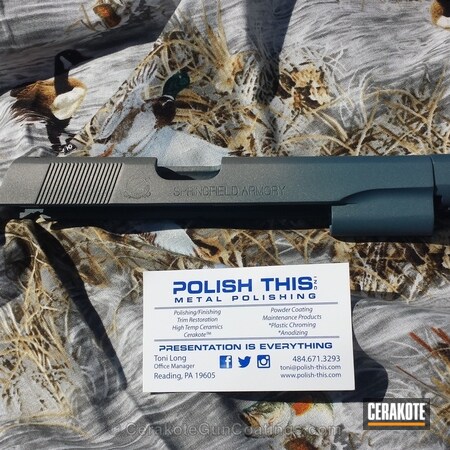 Powder Coating: Handguns,Blue Titanium H-185,Titanium H-170