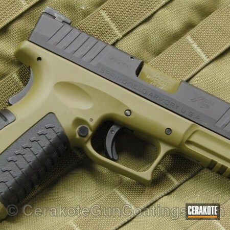Powder Coating: Handguns,Armor Black H-190,Springfield Armory,FS FIELD DRAB H-30118