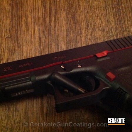 Powder Coating: Graphite Black H-146,Crimson H-221,Glock,Cerakote,Handguns