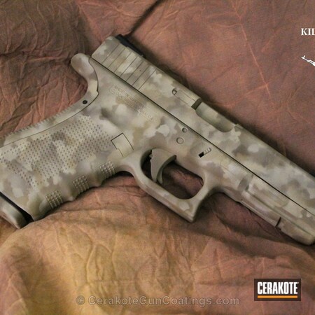 Powder Coating: Bright White H-140,Glock,Brown Sand,FS BROWN SAND H-30372,Cerakote,Handguns,Desert Ambush,Patriot Brown H-226