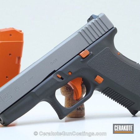 Powder Coating: Glock,Safety Orange H-243,Handguns,O.D. Green H-236,Clear Coat,Titanium H-170