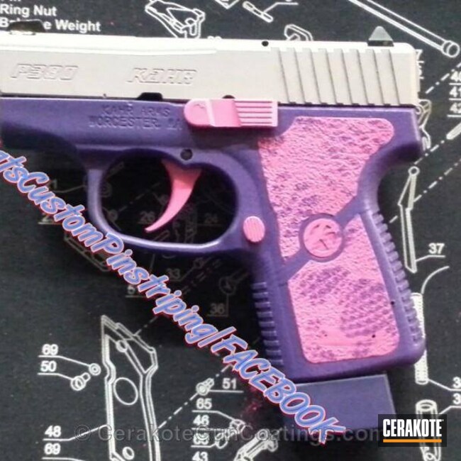 H-244 Bright Pink and H-217 Bright Purple with Custom Mix of H-255