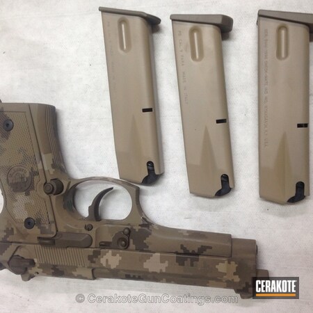 Powder Coating: Handguns,DESERT SAND H-199,Beretta,Patriot Brown H-226,Flat Dark Earth H-265