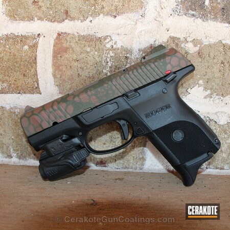 Powder Coating: Handguns,Sniper Green H-229,Federal Brown H-212,Ruger