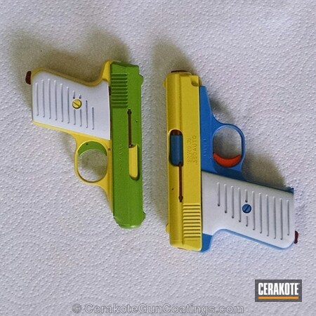 Powder Coating: Zombie Green H-168,Handguns,Electric Yellow H-166,Sea Blue H-172