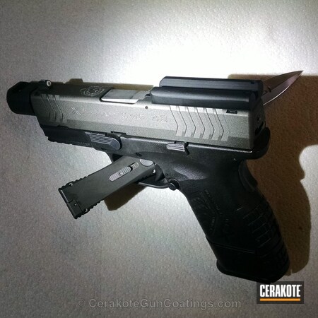 Powder Coating: Handguns,Armor Black H-190,Tungsten H-237