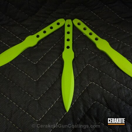 Powder Coating: Bright White H-140,Graphite Black H-146,Knives,Zombie Green H-168,Zombie Killer,Zombie,Clear Coat
