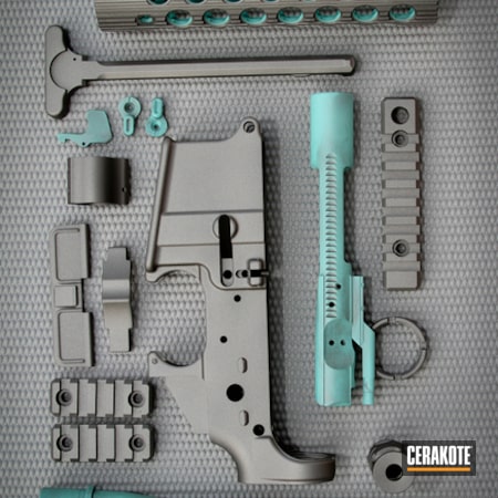Powder Coating: Cerakote,Tactical Rifle,Stainless H-152,Robin's Egg Blue H-175,AR-15