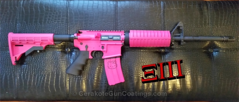 H-224 Sig Pink with H-146 Graphite Black by Michael Wells | Cerakote