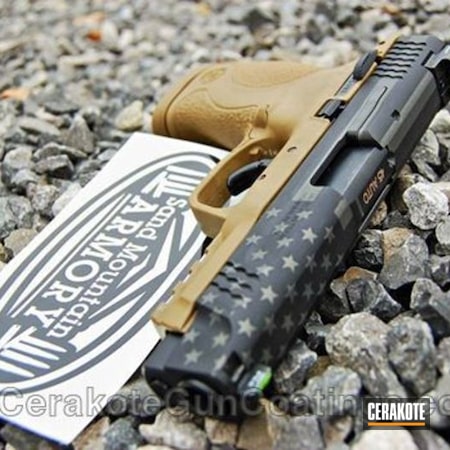 Powder Coating: Smith & Wesson M&P,Graphite Black H-146,Smith & Wesson,Cerakote,Handguns,Tungsten H-237