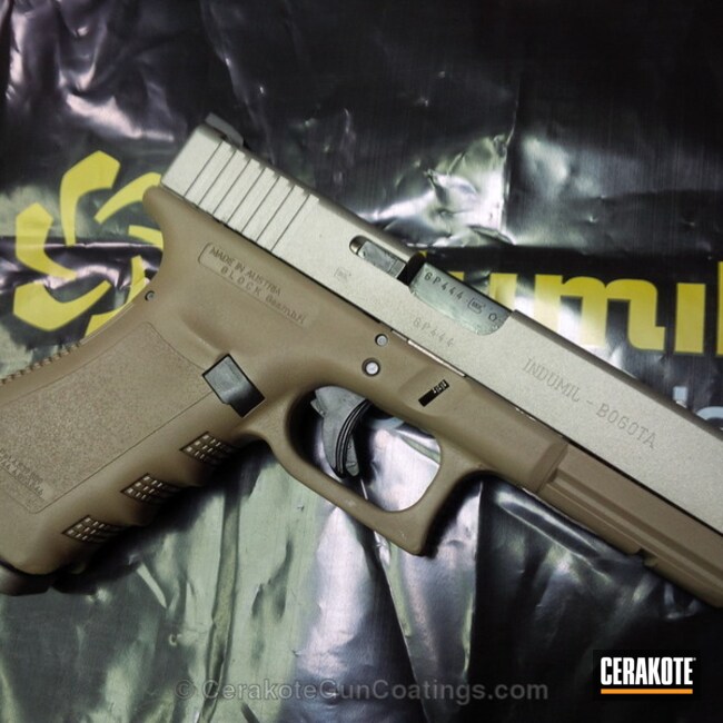 Cerakoted H-155 Taurus Stainless With H-265 Flat Dark Earth