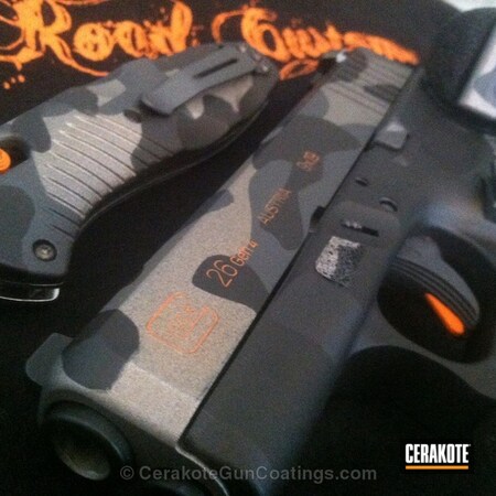 Powder Coating: Glock 26,Sniper,Graphite Black H-146,Glock,Handguns,Camo,Sniper Grey H-234,Sniper Grey,Tungsten H-237,Stippled,Subcompact