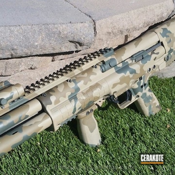 Cerakoted H-226 Patriot Brown With H-235 Coyote Tan And H-263 Foliage Green