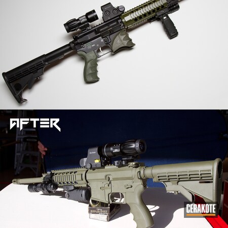 Powder Coating: Cerakote,O.D. Green H-236,Tactical Rifle,AR-15