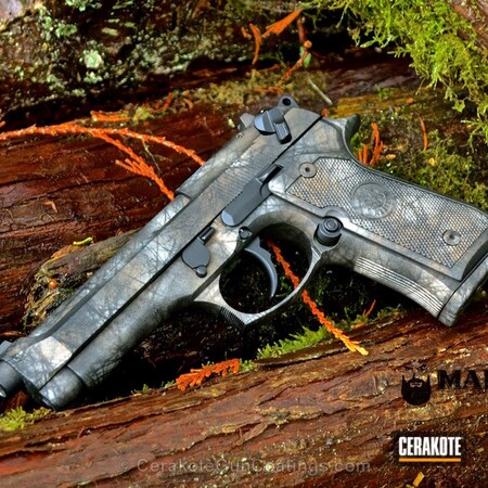 Powder Coating: Graphite Black H-146,Shimmer Gold H-153,Cerakote,Handguns,Beretta,Burnt Bronze H-148