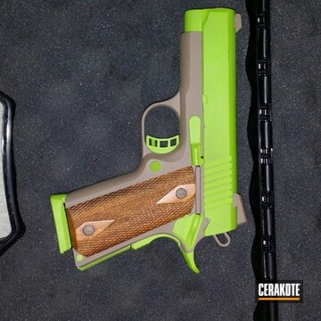 Cerakoted H-168 Zombie Green With H-267 Magpul Flat Dark Earth