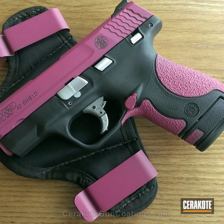 Powder Coating: Smith & Wesson,Handguns,SIG™ PINK H-224,Crushed Silver H-255,BARRETT® BRONZE H-259,S&W M&P Shield Custom Pink,S&W