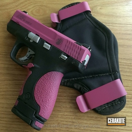 Powder Coating: Smith & Wesson,Handguns,SIG™ PINK H-224,Crushed Silver H-255,BARRETT® BRONZE H-259,S&W M&P Shield Custom Pink,S&W