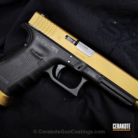 Powder Coating: Glock,Handguns,Glock 34,Burnt Bronze H-148