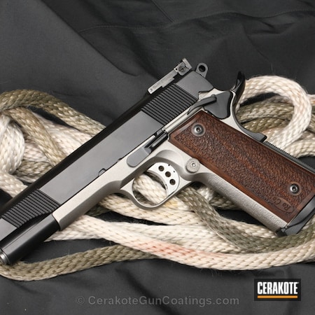 Powder Coating: Graphite Black H-146,Smith & Wesson,1911,1911 S&W,Stainless H-152