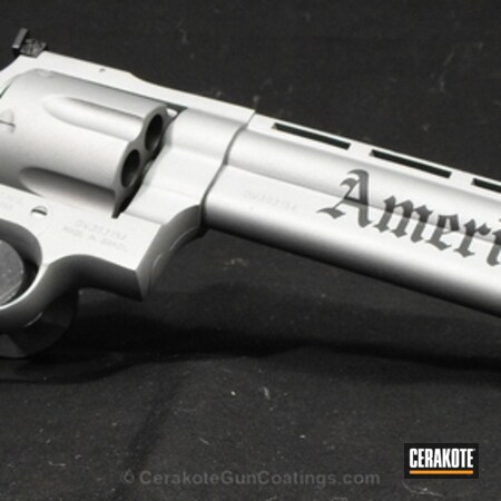 Powder Coating: Graphite Black H-146,Cerakote,American Biker,Handguns,Pistol,Revolver,44 Magnum,Taurus,Titanium H-170