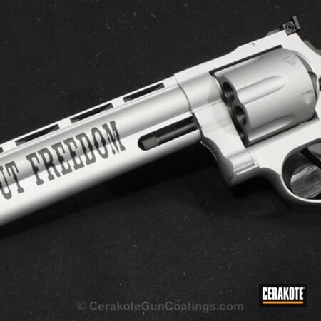 Powder Coating: Graphite Black H-146,Cerakote,American Biker,Handguns,Pistol,Revolver,44 Magnum,Taurus,Titanium H-170