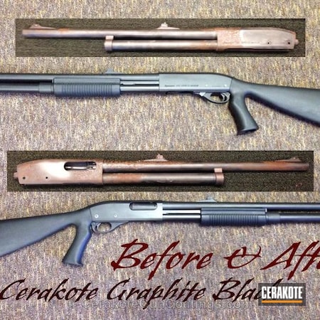 Powder Coating: Graphite Black H-146,Shotgun,Remington 870,Remington