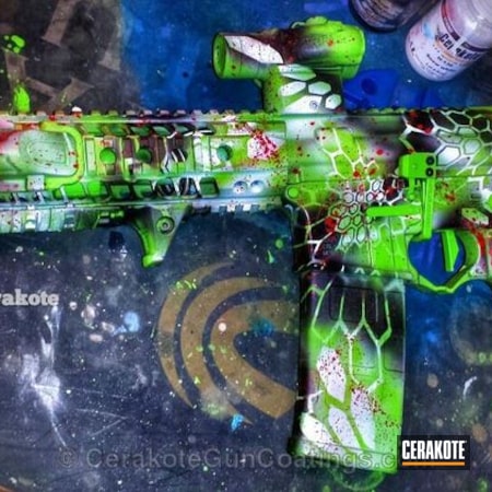 Powder Coating: Crimson H-221,Snow White H-136,Zombie Green H-168,Tactical Rifle,Zombie Slayer