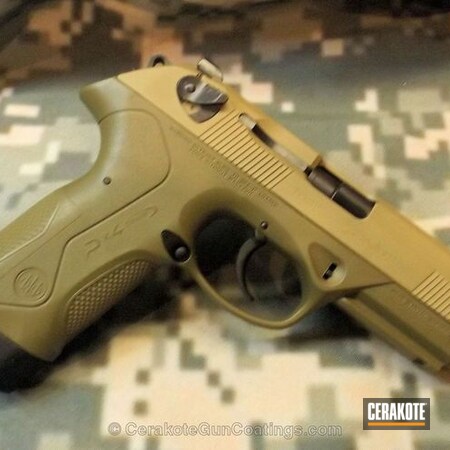 Powder Coating: Handguns,Beretta,Coyote Tan H-235