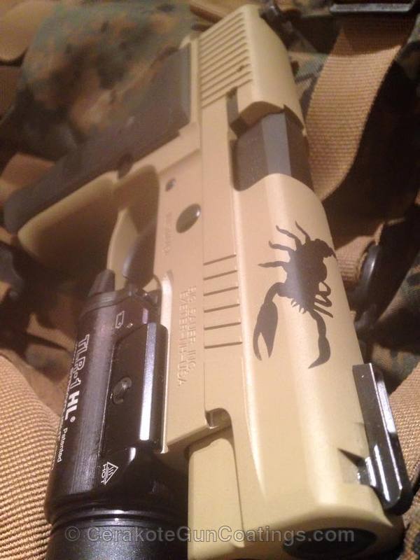H-20180 FS Tan with H-190 Armor Black by Wayne | Cerakote