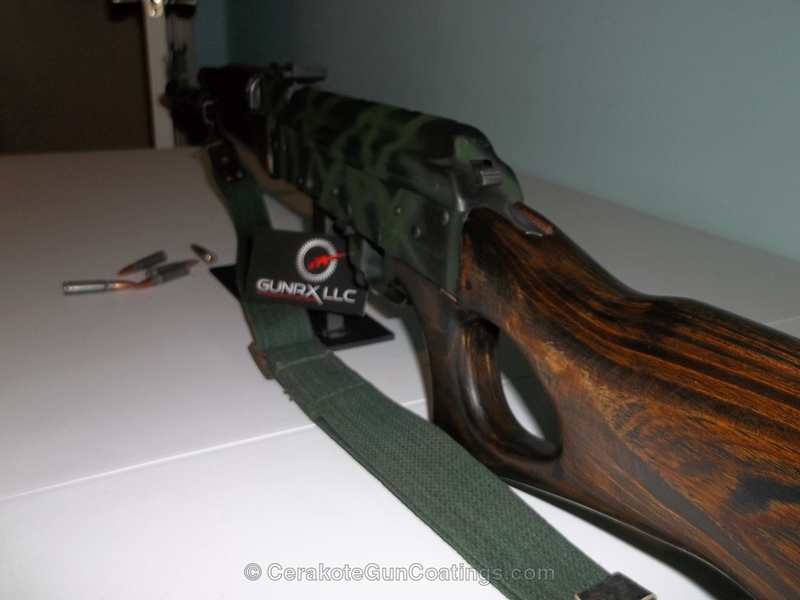 H-190 Armor Black with H-200 Highland Green by Mike Roundtree | Cerakote