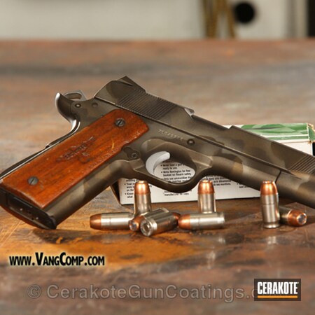 Powder Coating: Chocolate Brown H-258,1911,DESERT SAND H-199,Colt,Burnt Bronze H-148