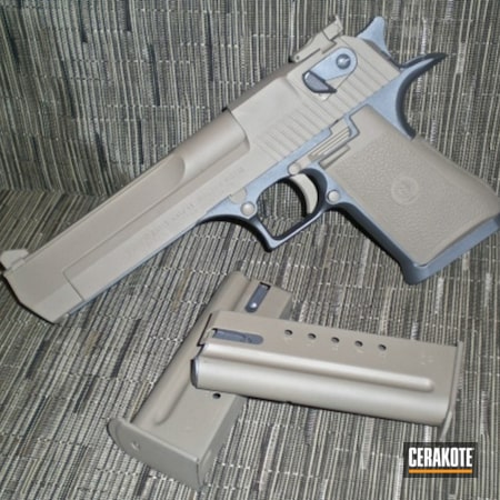 Powder Coating: .44 Magnum,Stone Grey H-262,Handguns,Desert Eagle,Magnum Research Inc,.50 AE,Semi-Auto,Coyote Tan H-235