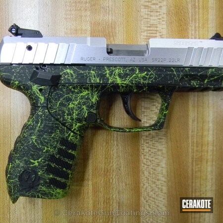 Powder Coating: Zombie Green H-168,Handguns,Ruger