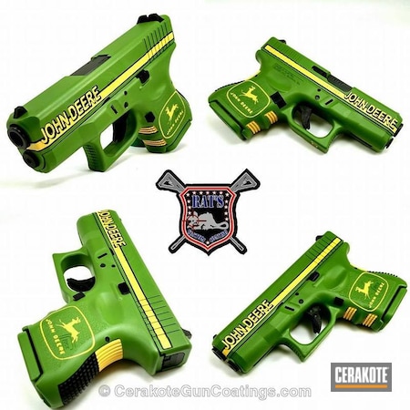 Powder Coating: Graphite Black H-146,Glock,Corvette Yellow H-144,Zombie Green H-168,Handguns,John Deere,Theme