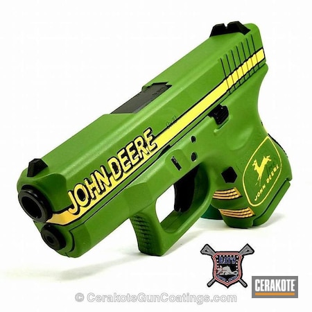 Powder Coating: Graphite Black H-146,Glock,Corvette Yellow H-144,Zombie Green H-168,Handguns,John Deere,Theme