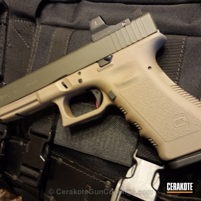Cerakoted H-146 Graphite Black With H-267 Magpul Flat Dark Earth And H-232 Magpul O.d. Green