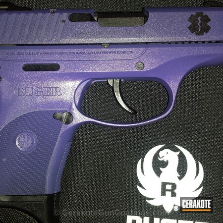 Powder Coating: Handguns,Armor Black H-190,Bright Purple H-217,Ruger
