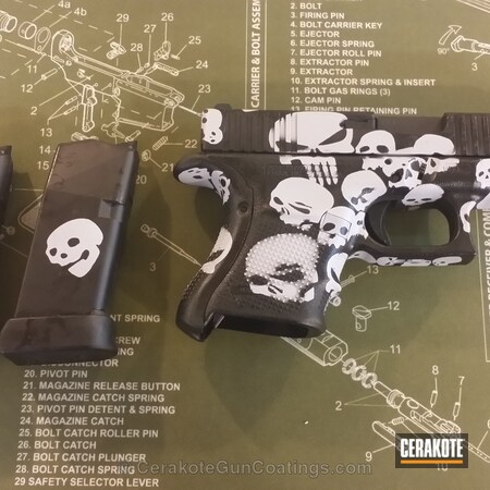 Powder Coating: Graphite Black H-146,Glock,Snow White H-136,Handguns,Combat Grey H-130,Combat,Base Coat,Glock 30