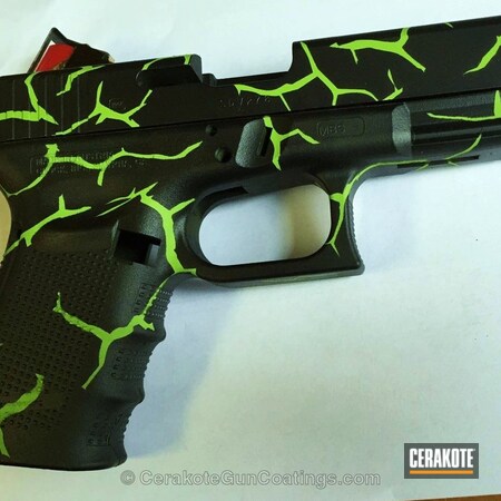 Powder Coating: Graphite Black H-146,Zombie Green H-168,Handguns