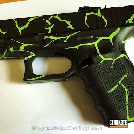 Powder Coating: Graphite Black H-146,Zombie Green H-168,Handguns