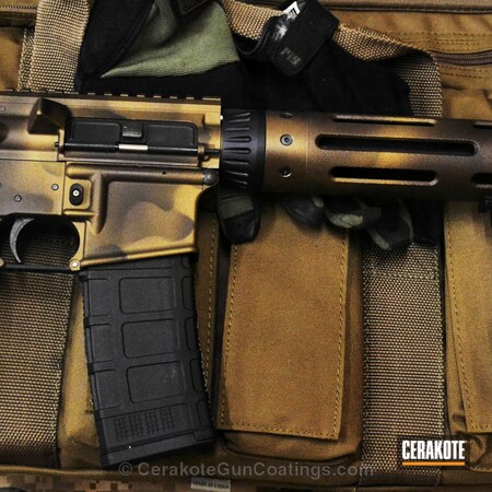 Powder Coating: Graphite Black H-146,DPMS Panther Arms,BARRETT® BRONZE H-259,Tactical Rifle,Burnt Bronze H-148