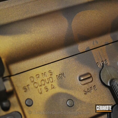 Powder Coating: Graphite Black H-146,DPMS Panther Arms,BARRETT® BRONZE H-259,Tactical Rifle,Burnt Bronze H-148