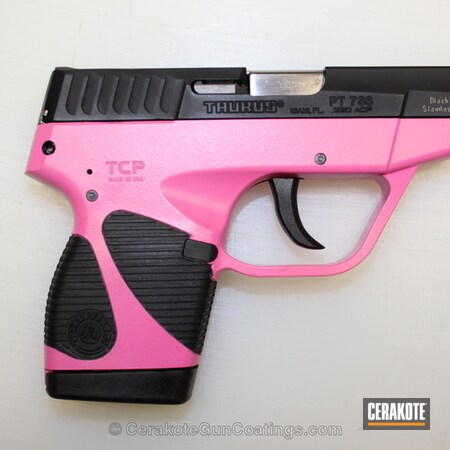 Powder Coating: Graphite Black H-146,Bazooka Pink H-244,Handguns,Taurus