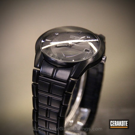 Powder Coating: Graphite Black H-146,Matte Ceramic Clear,Cerakote,Watches,Citizen Watch