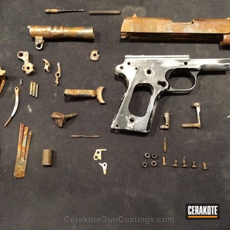 Powder Coating: Chocolate Brown H-258,1911,Armor Black H-190,Colt,Burnt Bronze H-148