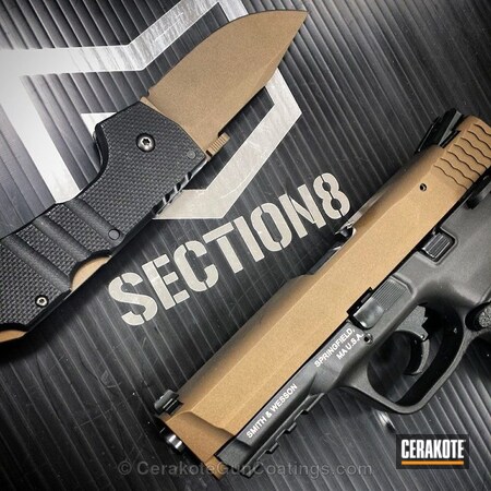 Powder Coating: Smith & Wesson,Knives,Burnt Bronze H-148