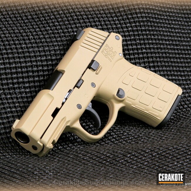 H-199 Desert Sand with H-146 Graphite Black by Brett | Cerakote