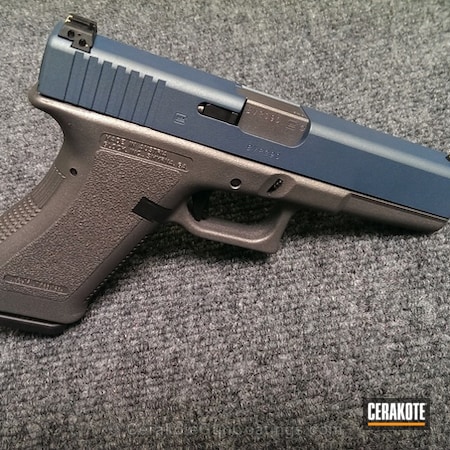 Powder Coating: Glock,Handguns,Blue Titanium H-185,Tungsten H-237