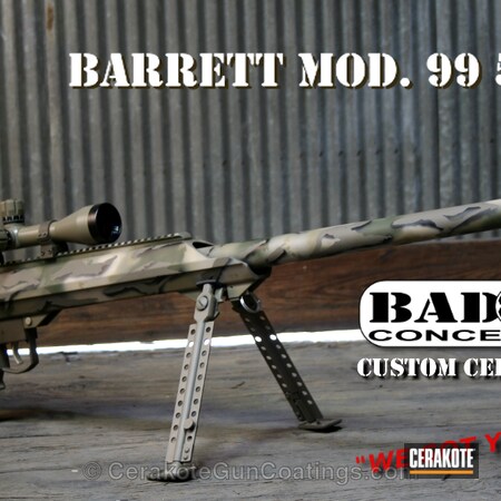 Powder Coating: Barrett .50 cal,Armor Black H-190,O.D. Green H-236,Flat Dark Earth H-265,Bolt Action Rifle,Barrett